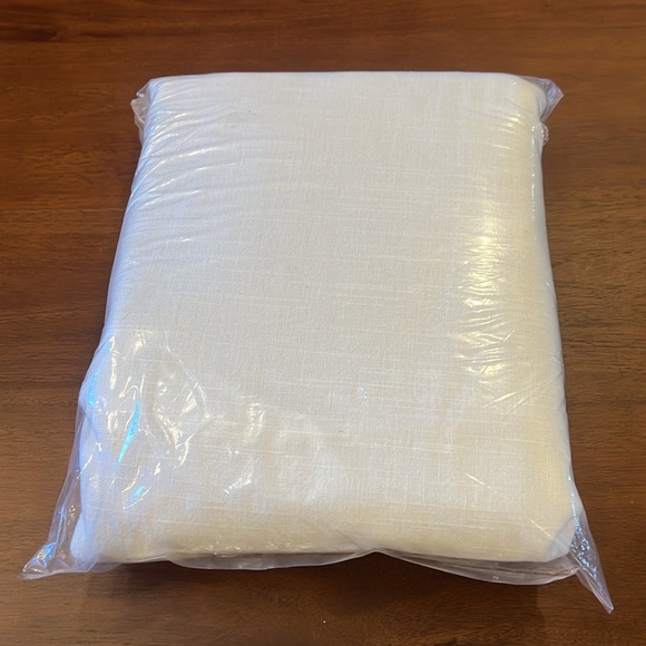 Pottery Barn Emery Blackout Linen Curtain - White 50”x84” - Picture 2 of 3